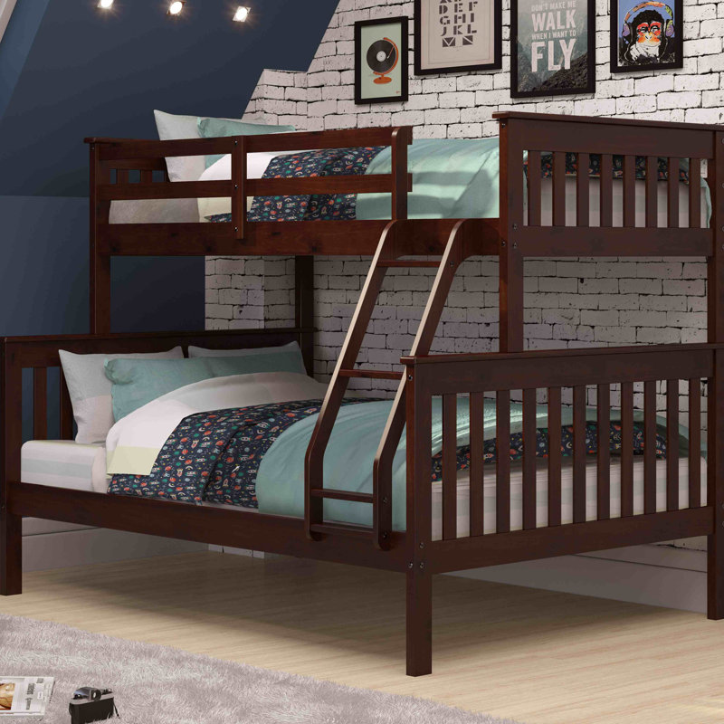 Harriet Bee Rangel Twin Over Full Solid Wood Standard Bunk Bed by